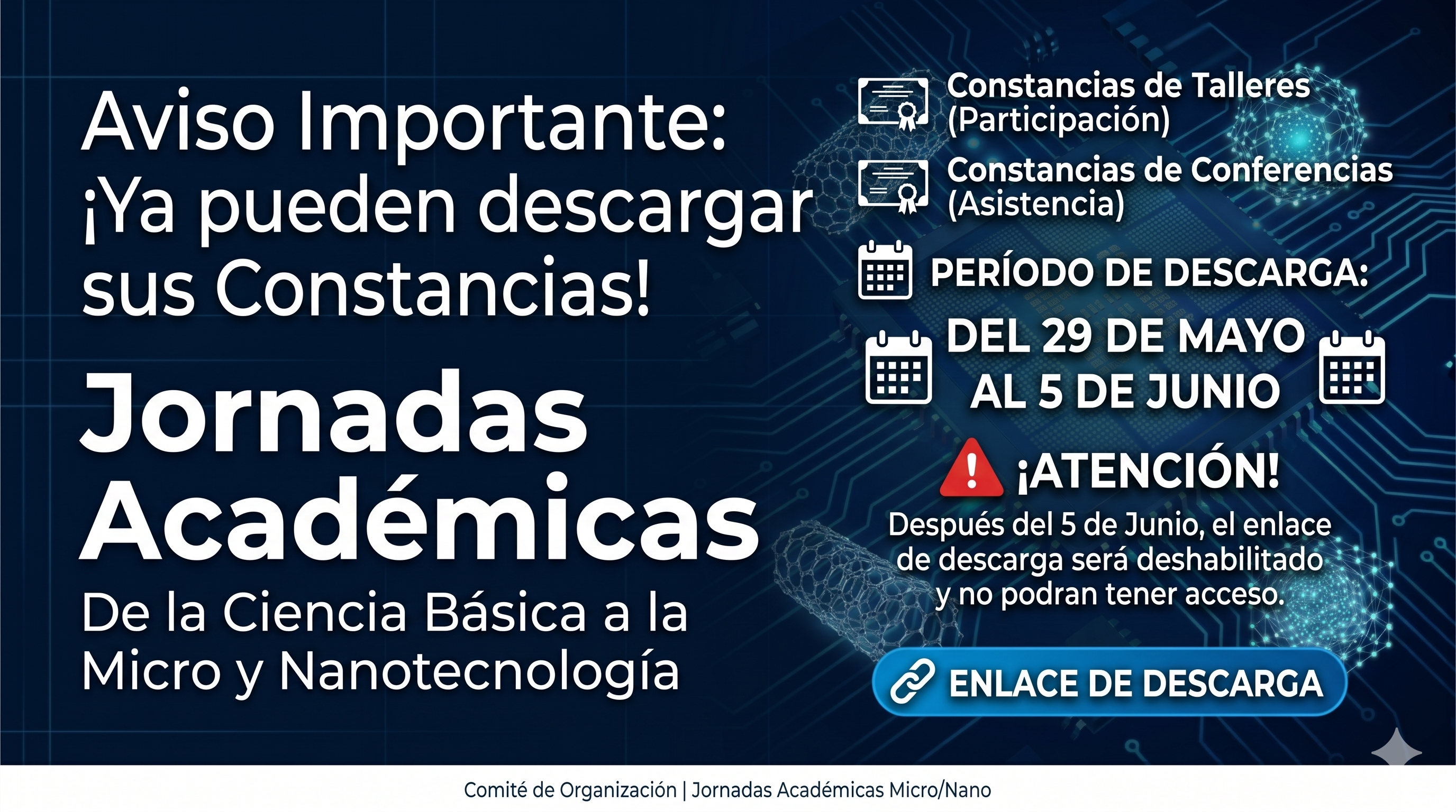Aviso de Constancias Disponibles